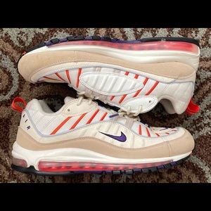 Nike Air Max 98 Sail Purple Men Size 10.5